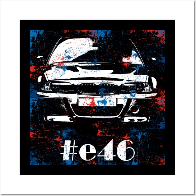 e46 sketch m color abstract Wall Art by WOS